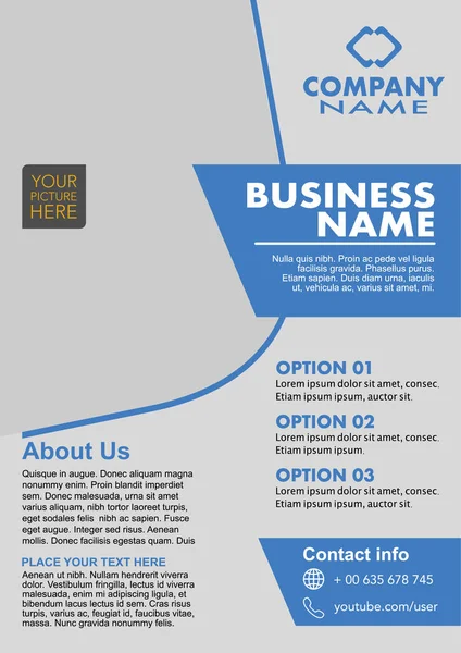 Vektör tasarımı. Broşür, Yıllık Rapor, Dergi, Poster, Şirket Sunumu, Portföy, Flyer için Şablon. A4 numara. Kullanımı ve düzenlenmesi kolay