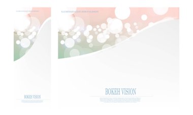 Vektör soyut bokeh vizyon parlak tasarım şablonu, ışıklı ışık efekti