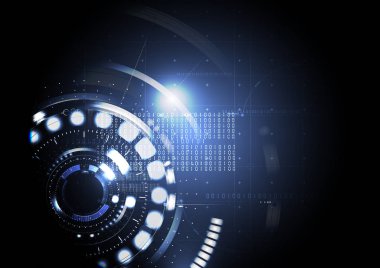 Teknolojik Soyut Dijital Arabirimi modern Led açık renkli vektör tasarımı