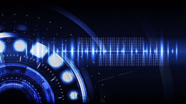 Teknolojik cybersecurity modern arayüzü arka plan vektör tasarımı