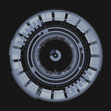 Teknolojik iletişim modern arayüzü arka plan vektör tasarımı