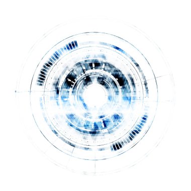 Teknolojik iletişim geometrik modern arayüzü arka plan vektör tasarımı