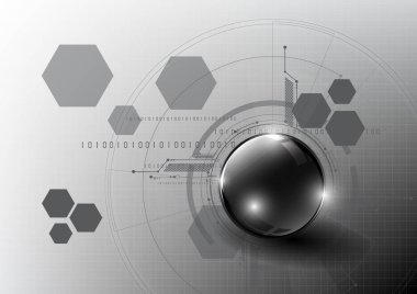 Teknolojik küresel modern iletişim sistemi arka plan vektör tasarımı