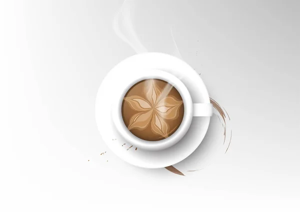 咖啡收集设计的向量隔离杯 — 图库矢量图片