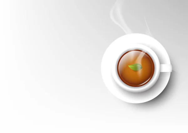 Вектор Ізольована Чашка Дизайну Колекції Кави Гарячий Чай — стоковий вектор