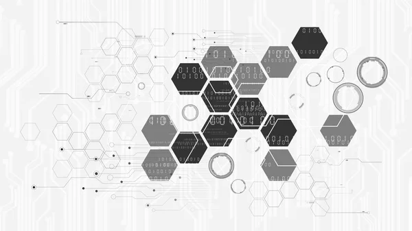 Technological communication system modern blueprint abstract background vector design