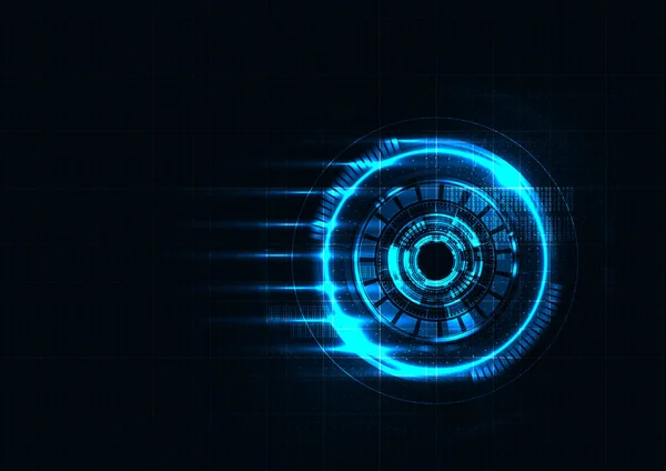 Teknoloji soyut fütüristik Virüs dedektörü arayüzü arka plan vektör tasarımı