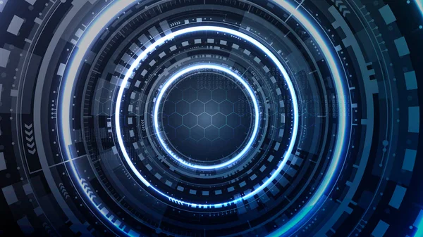 Teknolojik gelecek arayüz hud cyber erişim platformu arka plan vektör tasarımı