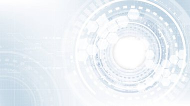 Teknolojik arayüz parlak gelecek sistem arka plan şablonu vektör tasarımı