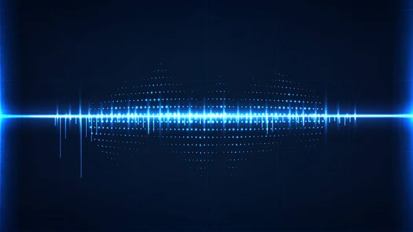 Abstract digital technology wave signal concept background template vector design