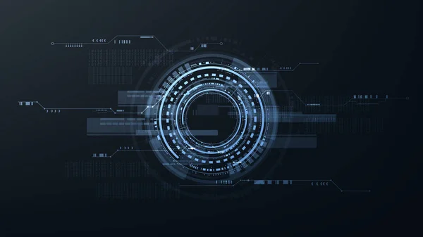Soyut Dijital teknoloji fütüristik cyber arayüz sistemi arka plan vektör tasarımı