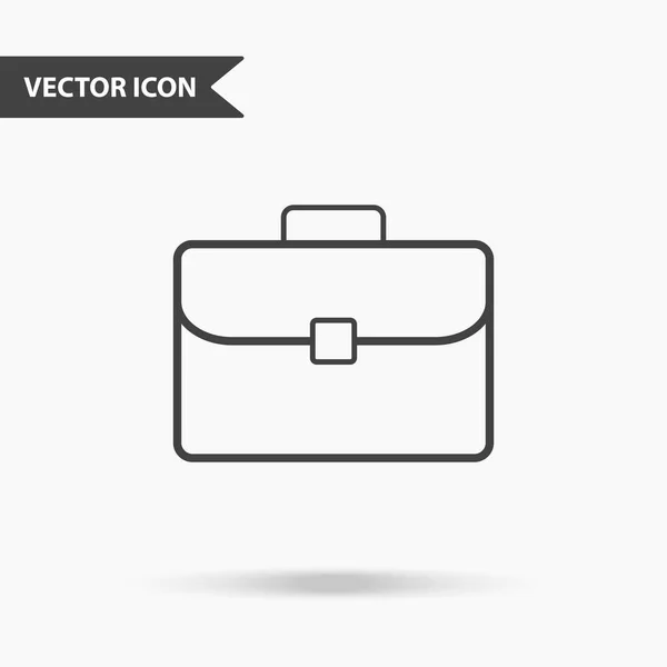 Ilustración Vectorial Moderna Sencilla Icono Bolsa Diplomática Imagen Plana Con — Vector de stock