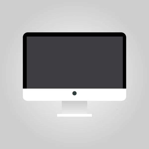 Modern Simple Flat Vector Illustration Monitor Icon Image Website Presentation — Free Stock Photo