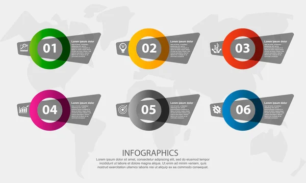 일러스트 요소와 Infographic 템플릿 아이콘 텍스트를 포함합니다 비즈니스 워크플로 레이아웃 — 무료 스톡 포토