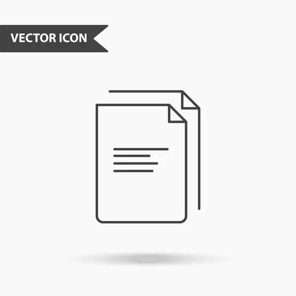 Ilustración vectorial moderna y sencilla de pila de documentos icono. Hojas de imágenes planas de registros con líneas delgadas para aplicación, interfaz, presentación, infografías sobre fondo aislado — Vector de stock