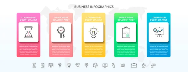 Infographics Τετράγωνο Βήματα Εικονίδια Διανυσματικό Πρότυπο Που Χρησιμοποιείται Για Διάγραμμα — Διανυσματικό Αρχείο