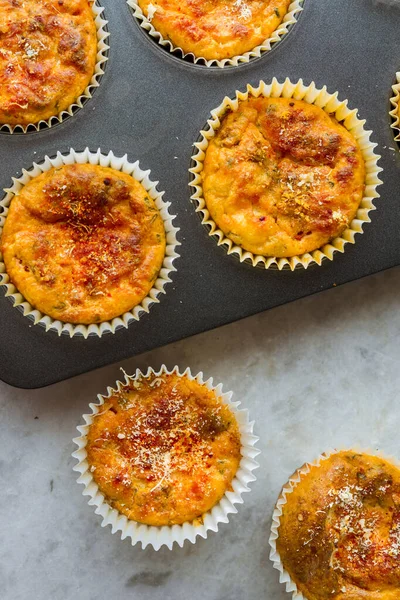 Casa Chouriço Assado Farinha Milho Mini Tortas — Fotografia de Stock