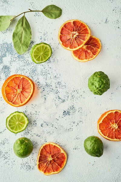 Dry Lime Orange Slices — ストック写真