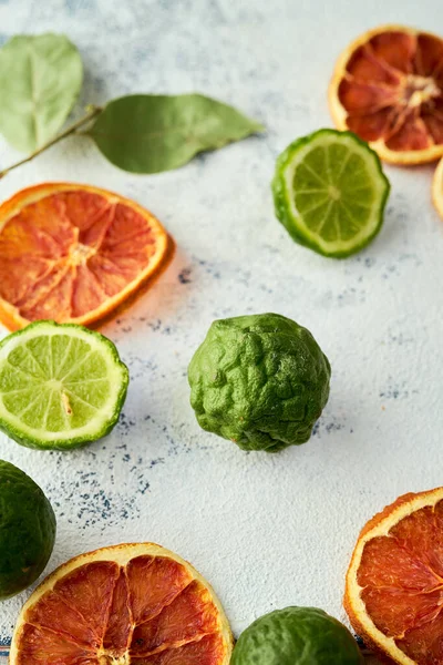 Dry Lime Orange Slices — ストック写真