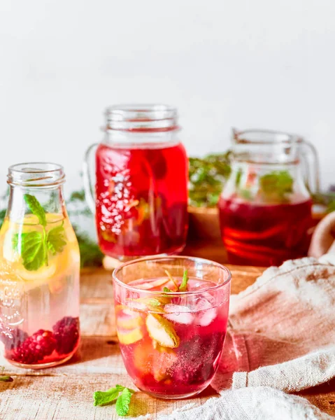 Berry Limonade Met Munt — Stockfoto