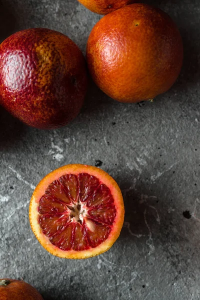 Червоні Сицилійські Апельсини Бетонному Фоні — стокове фото