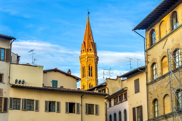Glockenturm Santa Maria Della Novella Kirche Florenz Italien — Stockfoto