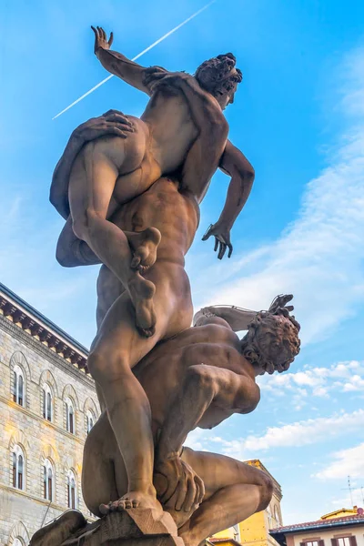Viol Des Sabines Statue Loggia Dei Lanza Piazza Della Signoria — Photo