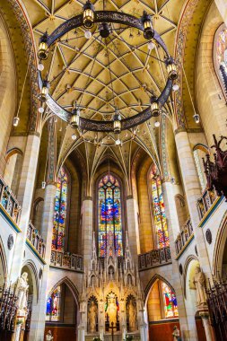 Wittenberg, Almanya - 18 Mart, 2018 All Saints kale kilise Schlosskirche Lutherstadt Wittenberg Almanya Castle. Nerede Luther 95 Tez 1517 yayınlanmıştır Protestan başlangıç. 