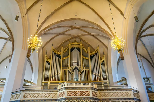 Wittenberg Alemania Marzo 2018 Órgano Iglesia Ciudad Santa María Stadtkirche — Foto de Stock