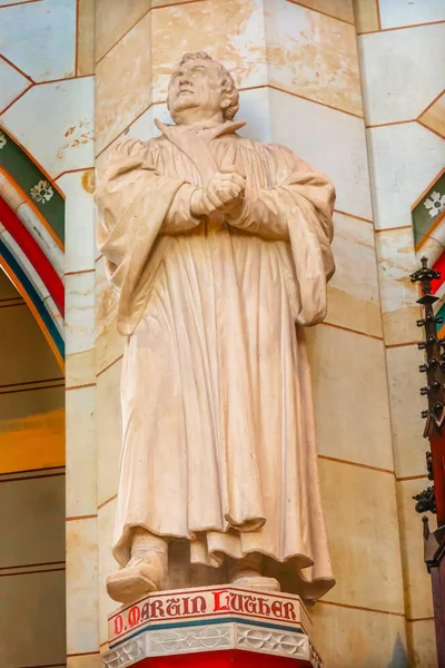 Βιτεμβέργη Γερμανία Μαρτίου 2018 Martin Luther Άγαλμα Όλοι Άγιοι Εκκλησία — Φωτογραφία Αρχείου