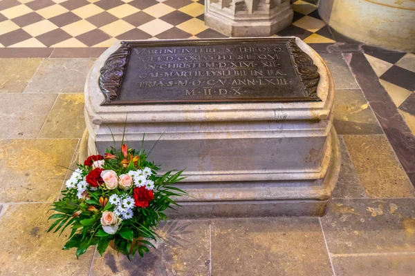 Wittenberg Alemanha Março 2018 Martin Luther Grave All Saints Castle — Fotografia de Stock