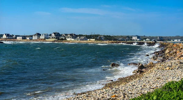 Crash Taşlı Beach Westport Noktası Massachusetts Akbabalar Bay Atlantik Okyanusu — Stok fotoğraf