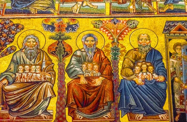 Florence Italy September 2017 Saints Biblical Stories Mosaic Dome Bapistry — Stock Photo, Image