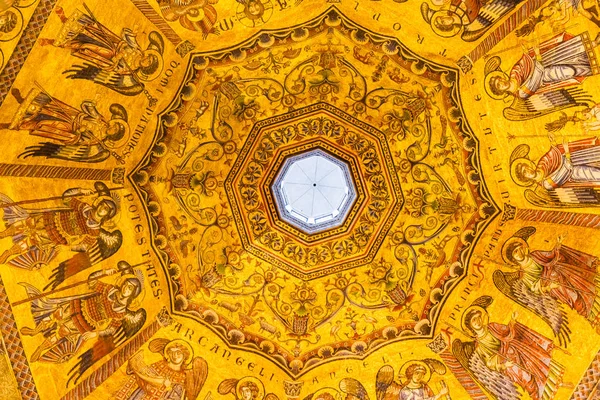 Florencia Italia Septiembre 2017 Angels Mosaic Dome Bapistry Iglesia Catedral — Foto de Stock