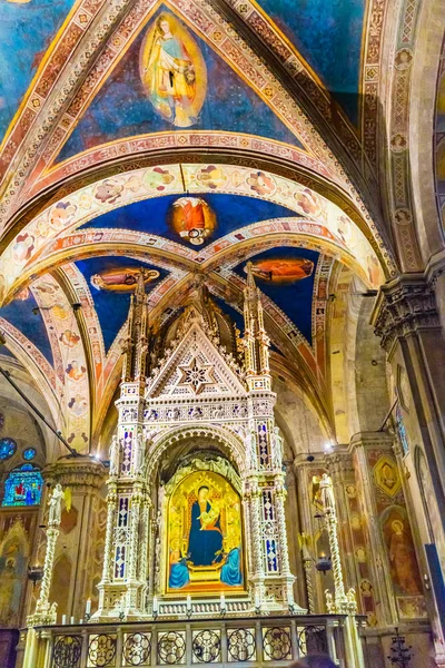 Florencia Italia Septiembre 2017 Daddi Madonna Pintura Infantil Orsanmichele Church —  Fotos de Stock