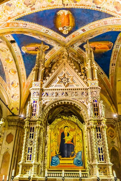 Florencia Italia Septiembre 2018 Daddi Madonna Pintura Infantil Orsanmichele Church — Foto de Stock