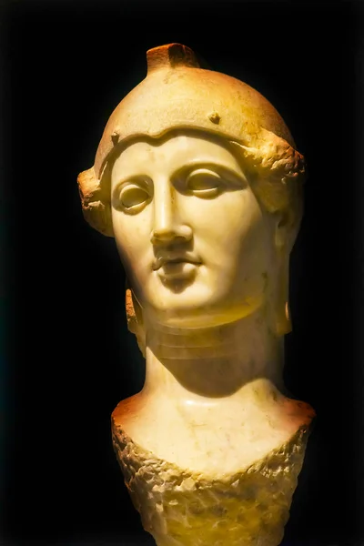 Athènes Grèce Mars 2018 Statue Déesse Marbre Antique Athéna Musée — Photo