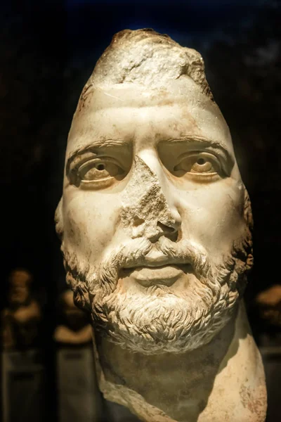 Athén Görögország Március 2018 Császár Hadrianus Portré Szobor Nemzeti Régészeti — Stock Fotó