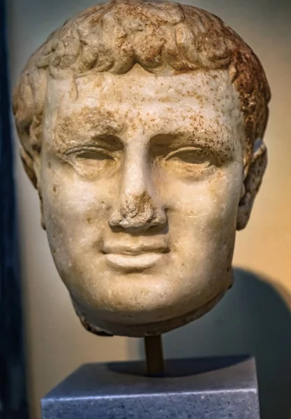 Athens Griekenland Maart 2018 Keizer Titus Buste Standbeeld Nationaal Archeologisch — Stockfoto