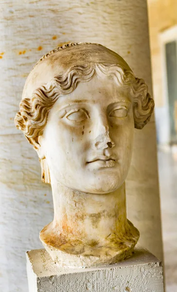 Ancient Nike Goddess Victory Statue Stoa Attalos Agora Market Place — Stock Photo, Image