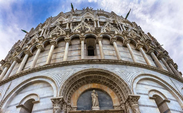 Kubbe Vaftizhane Saint John Piazza Del Miracoli Katedral Pisa Toskana — Stok fotoğraf