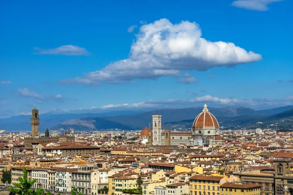 Palazzo Vecchio Duomo Cityscape Genel Bakış Floransa Toskana Talya — Stok fotoğraf