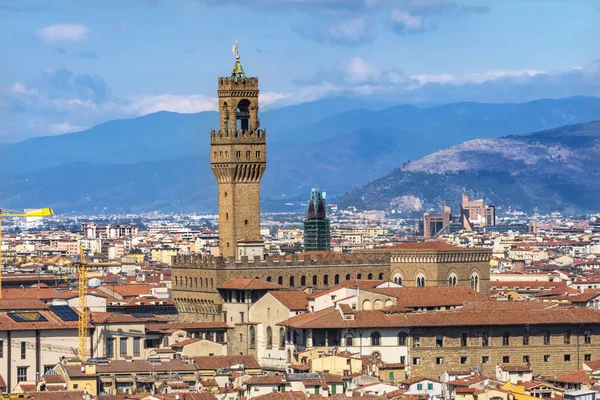 Palazzo Vecchio Floransa Toskana Talya 1300 Ler Içinde Inşa Palazzo — Stok fotoğraf