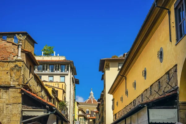 Duomo Katedralen Ponte Vecchio Florens Toscana Italien Bron Byggdes Ursprungligen — Stockfoto
