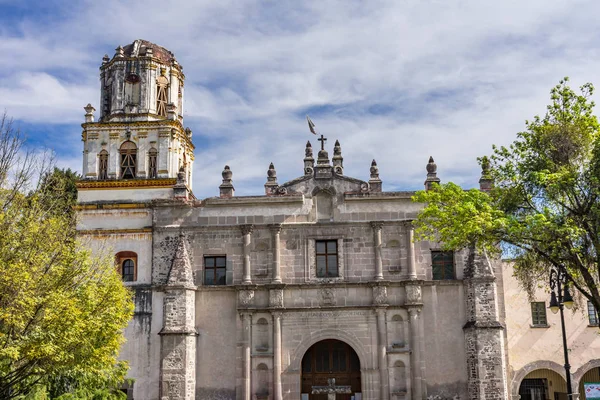 Kyrkan San Juan Bautista Mexiko City Mexico Etablerade 1592 Tre — Stockfoto