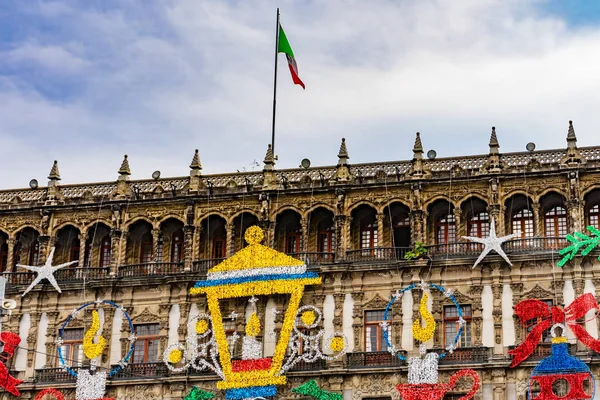 Decoraciones Navideñas Zócalo Ciudad México México —  Fotos de Stock