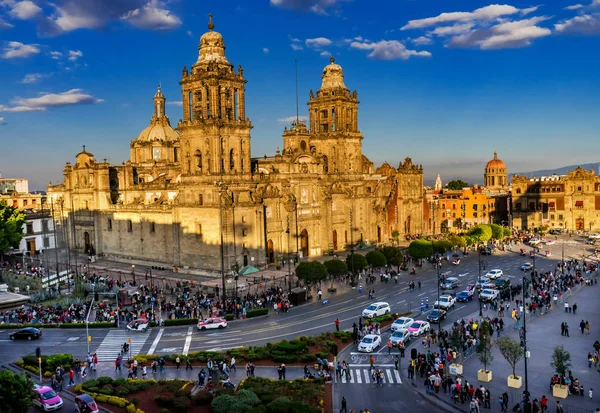 Città Del Messico Messico Dicembre 2018 Cattedrale Metropolitana Palazzo Del — Foto Stock