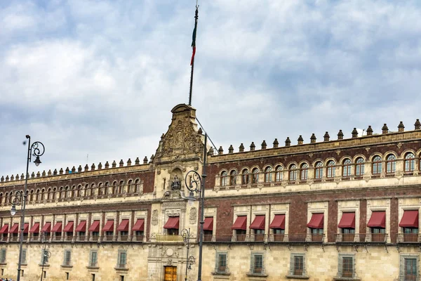 Presidential National Palace Balcony Monument Zocalo Mexico City Mexico. Palace built by Cortez in 1500s. Balcony where Mexican President Appears.