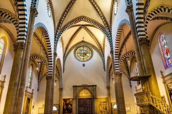 Florence Talya Eylül 2017 Vitray Chapel Santa Maria Novella Kilise — Stok fotoğraf