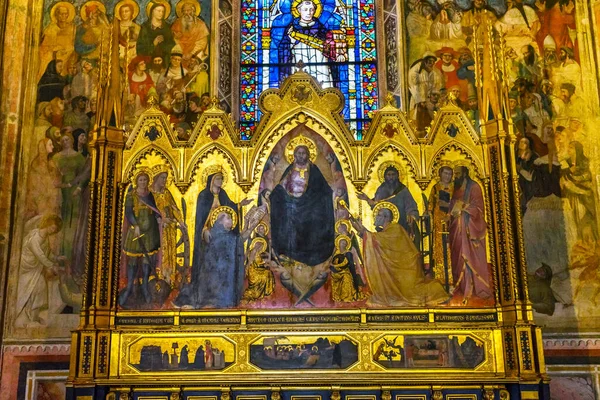 Florence Italy September 2017 Altarpiece Redeemer Jesus Christ Strozzi Chapel — Stock Photo, Image